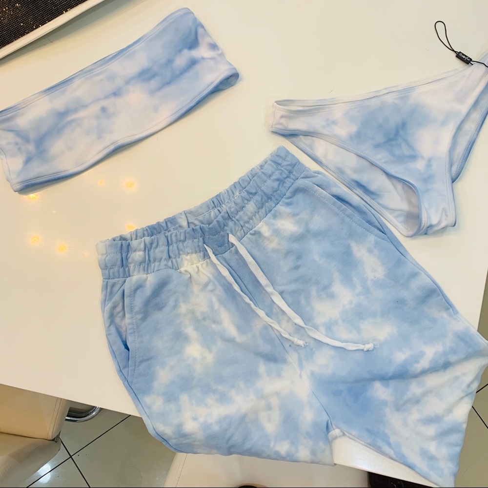 Bathing suit set with lightweight pant!